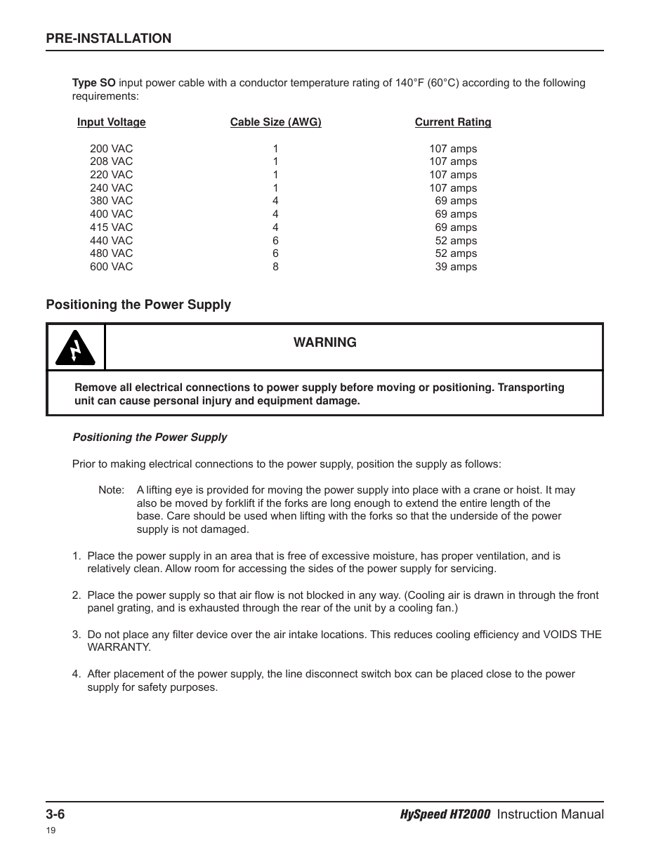 Hypertherm HT2000-200 Volt User Manual | Page 47 / 289