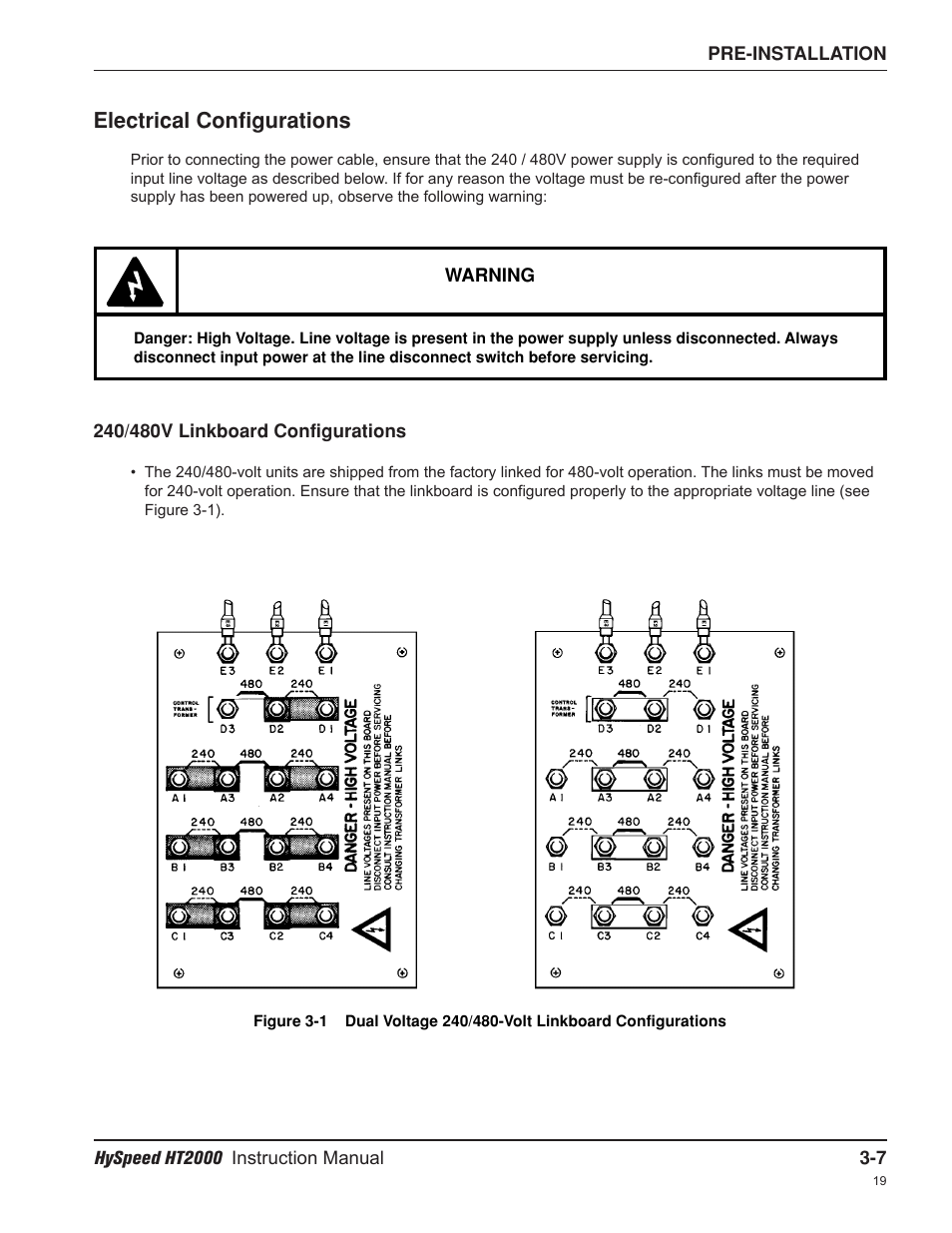 Electrical configurations | Hypertherm HT2000-200 Volt User Manual | Page 48 / 289