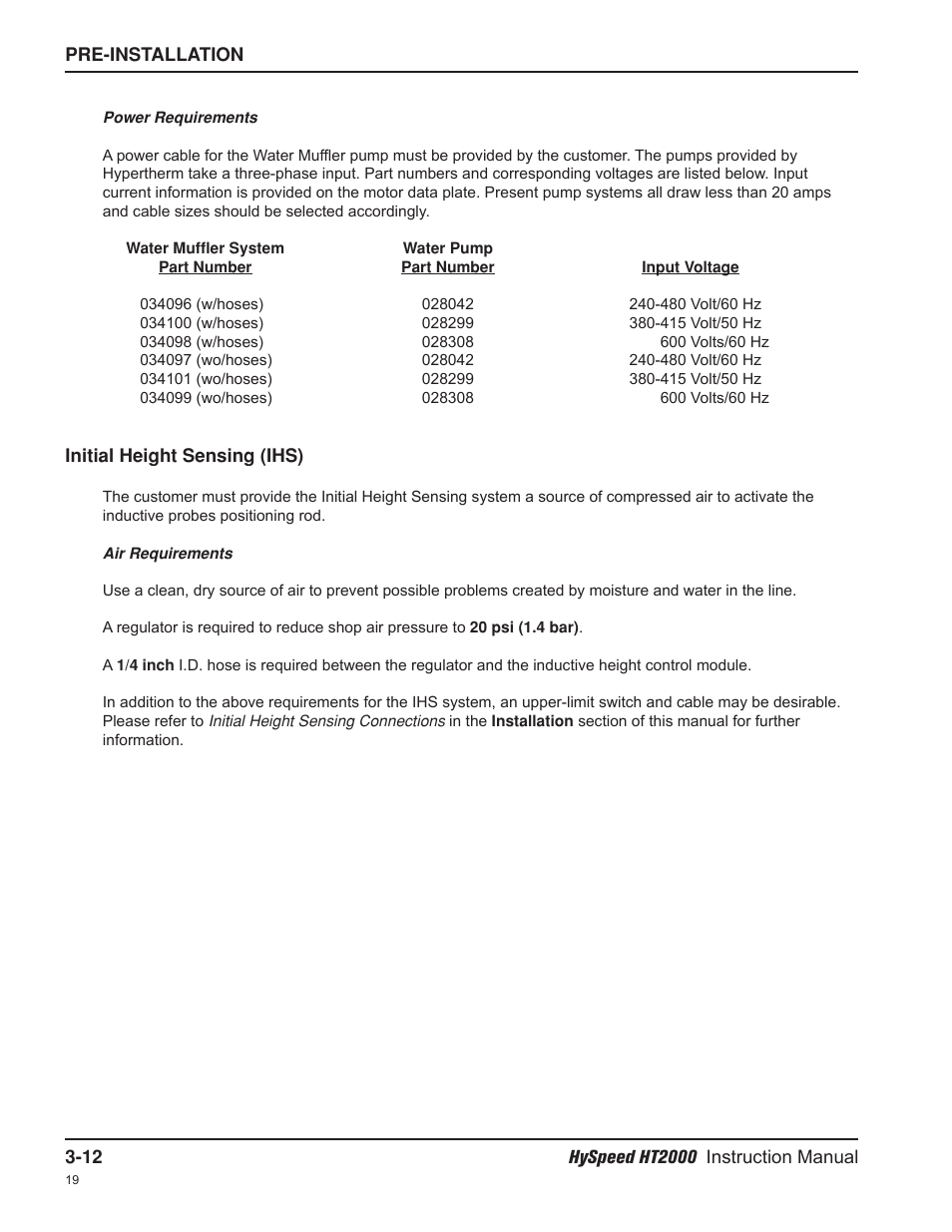 Hypertherm HT2000-200 Volt User Manual | Page 53 / 289
