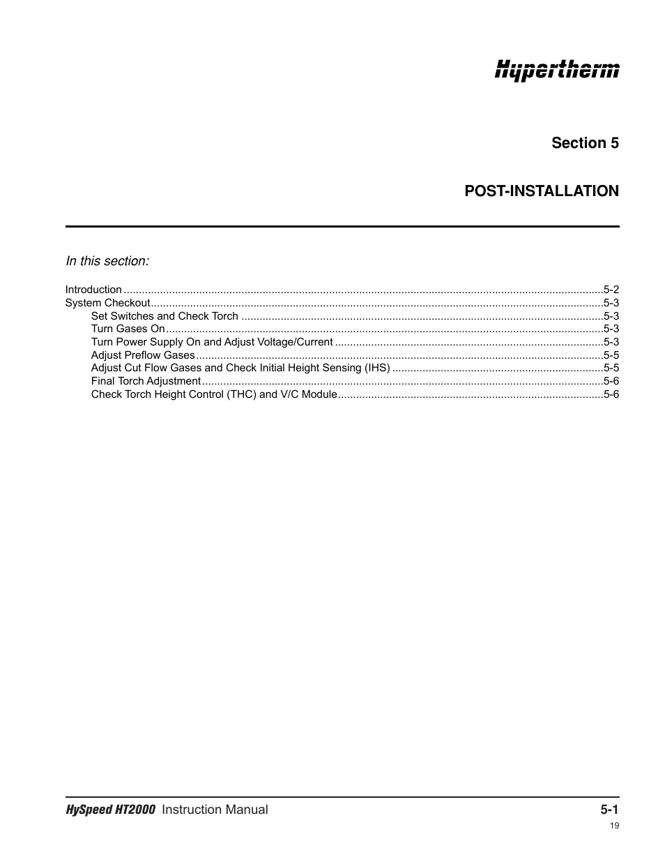 Hypertherm HT2000-200 Volt User Manual | Page 88 / 289