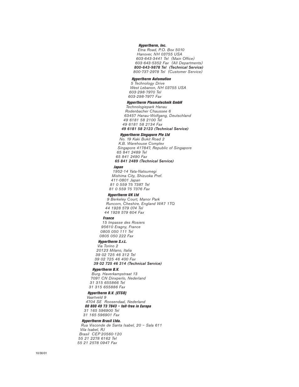 Hypertherm HT2000 Water Muffler User Manual | Page 3 / 39