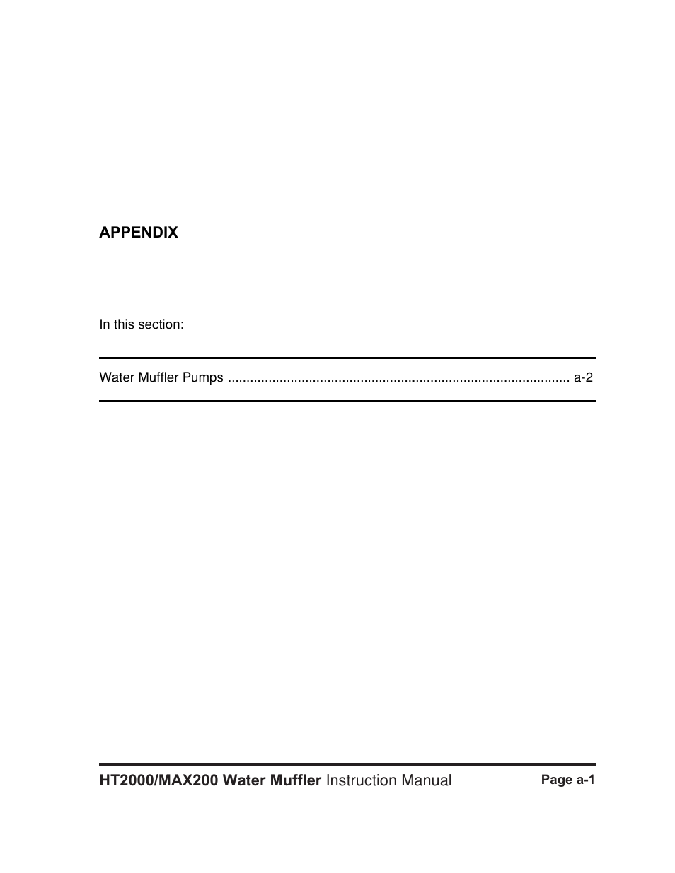 Appendix - water muffler pumps, Appendix | Hypertherm HT2000 Water Muffler User Manual | Page 34 / 39