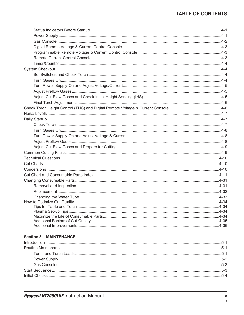 Hypertherm HT200LHF-200 Volt HySpeed User Manual | Page 12 / 202