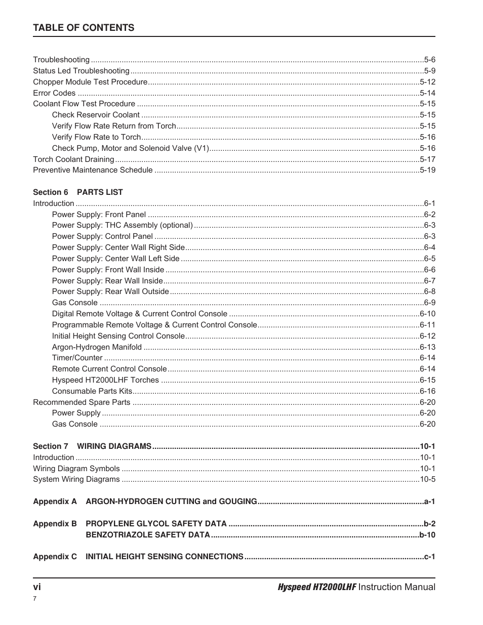 Hypertherm HT200LHF-200 Volt HySpeed User Manual | Page 13 / 202