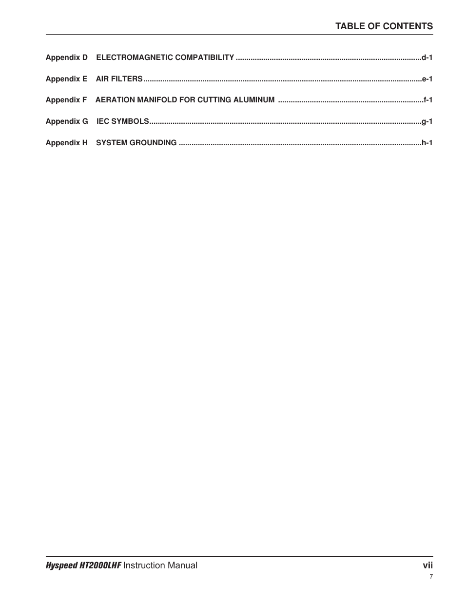 Hypertherm HT200LHF-200 Volt HySpeed User Manual | Page 14 / 202