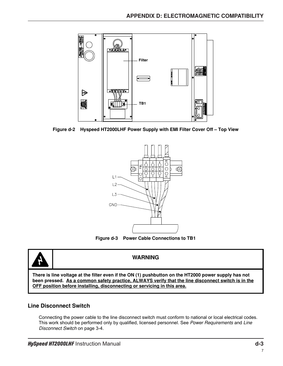Hypertherm HT200LHF-200 Volt HySpeed User Manual | Page 191 / 202