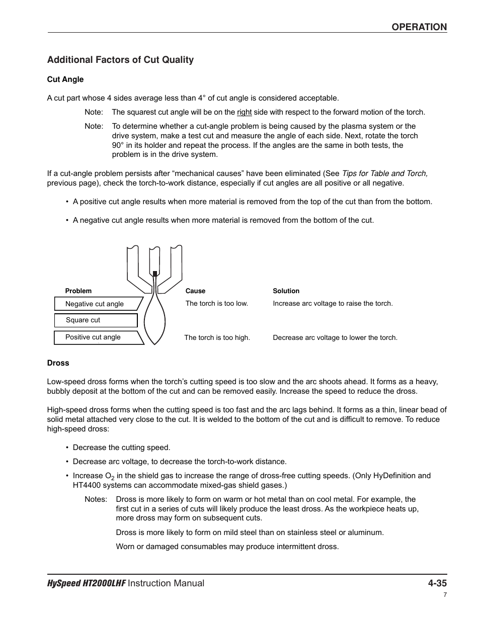 Hypertherm HT200LHF-200 Volt HySpeed User Manual | Page 88 / 202