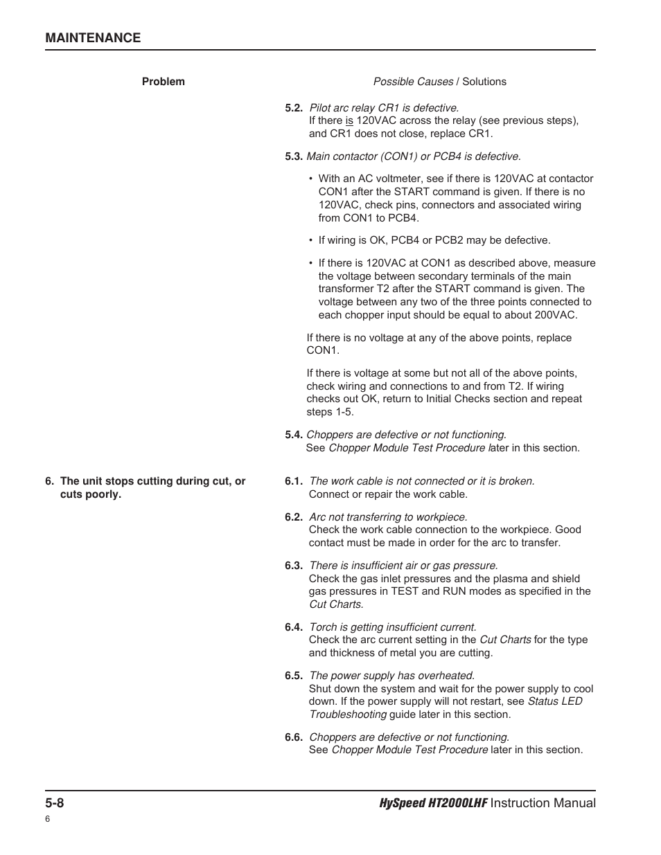 Hypertherm HT200LHF-200 Volt HySpeed User Manual | Page 97 / 202