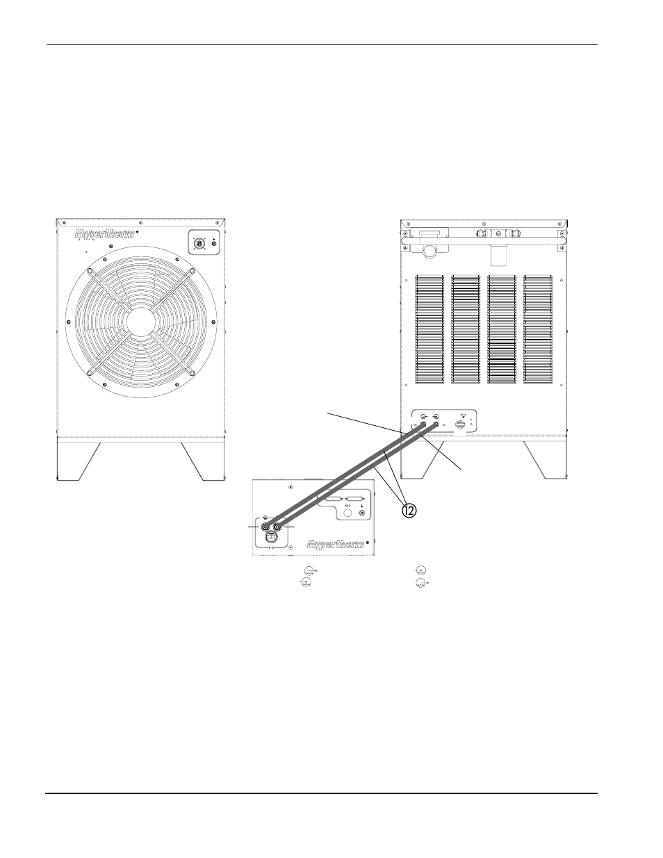 Water cooler connections -4, Water cooler connection | Hypertherm HD4070 Ignition Console User Manual | Page 11 / 18