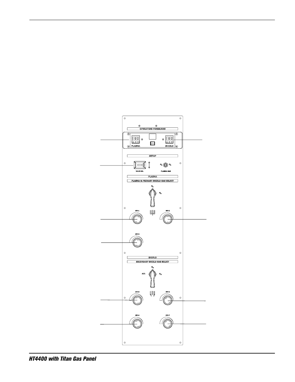 Adjust cutflow and preflow gases | Hypertherm HT4400 Plasma Arc Cutting System Gas Panel User Manual | Page 25 / 28