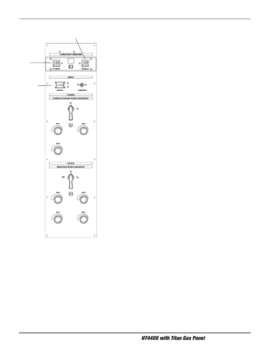 Hypertherm HT4400 Plasma Arc Cutting System Gas Panel User Manual | Page 26 / 28