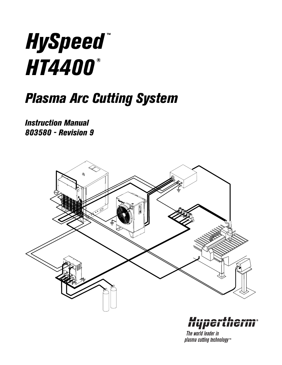 Hypertherm HT4400 HySpeed Plasma Arc Cutting System User Manual | 199 pages