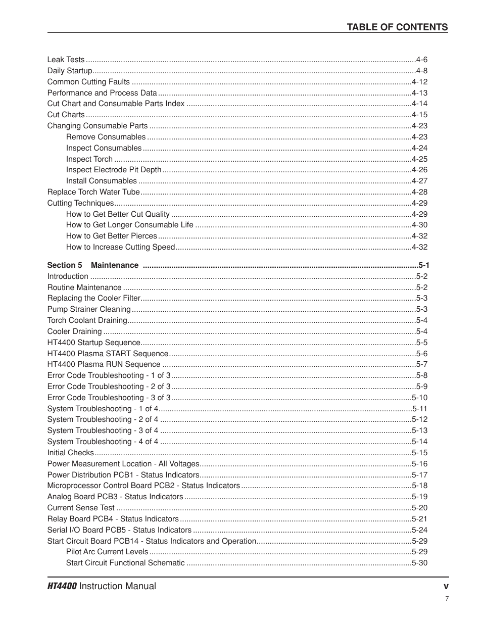 Hypertherm HT4400 HySpeed Plasma Arc Cutting System User Manual | Page 12 / 199