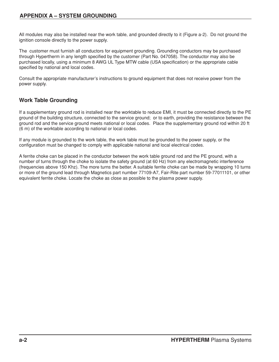 Hypertherm HT4400 HySpeed Plasma Arc Cutting System User Manual | Page 165 / 199