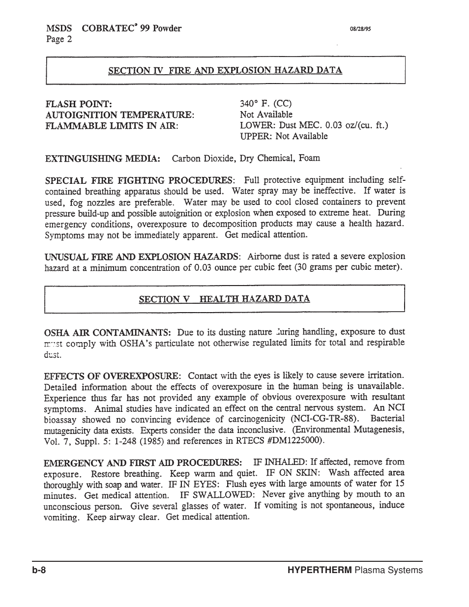 Hypertherm HT4400 HySpeed Plasma Arc Cutting System User Manual | Page 175 / 199
