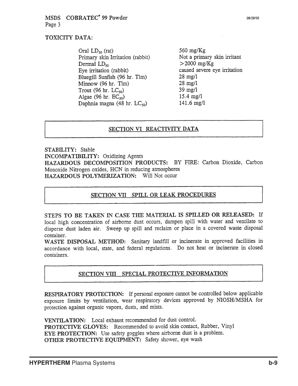 Hypertherm HT4400 HySpeed Plasma Arc Cutting System User Manual | Page 176 / 199