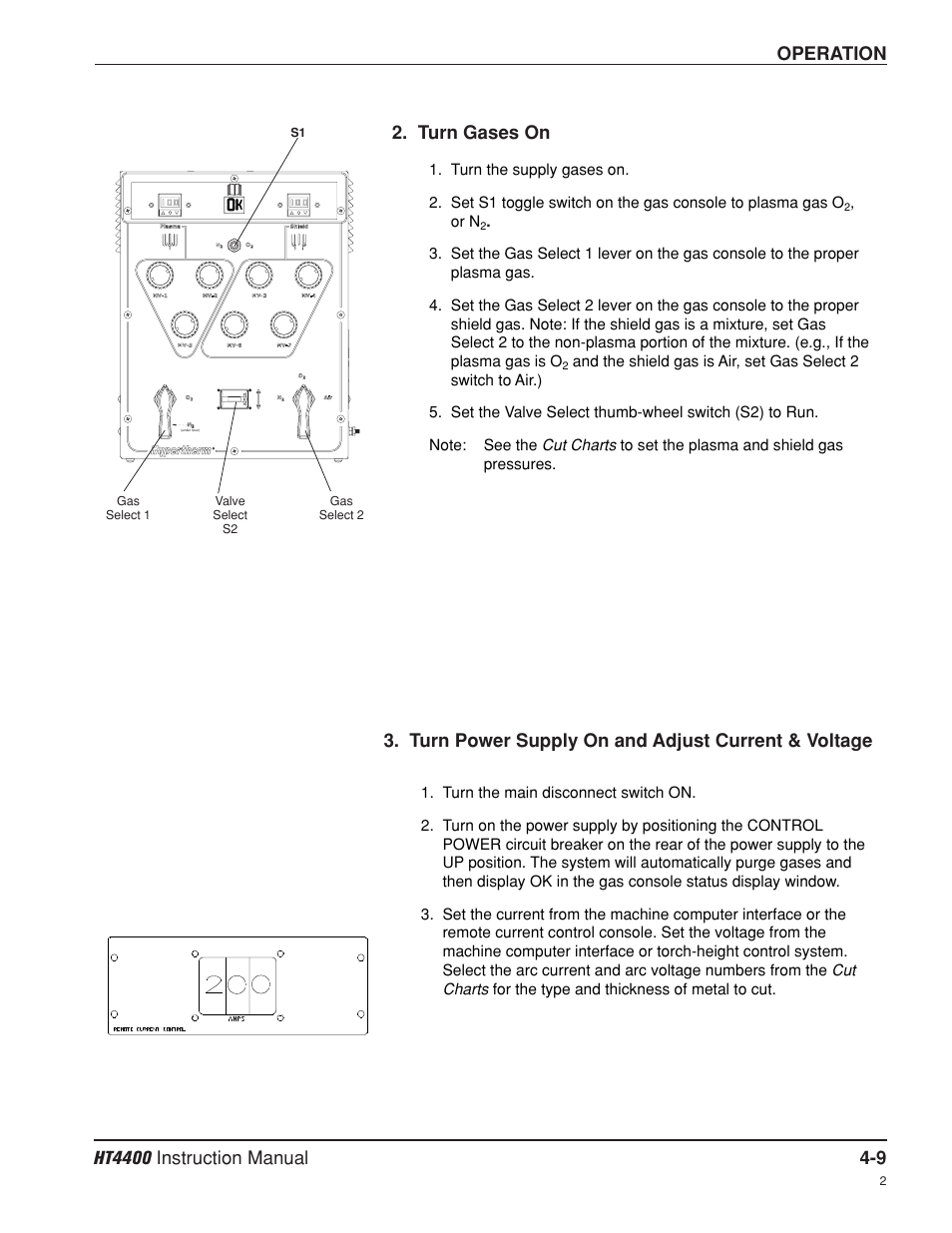 Hypertherm HT4400 HySpeed Plasma Arc Cutting System User Manual | Page 68 / 199