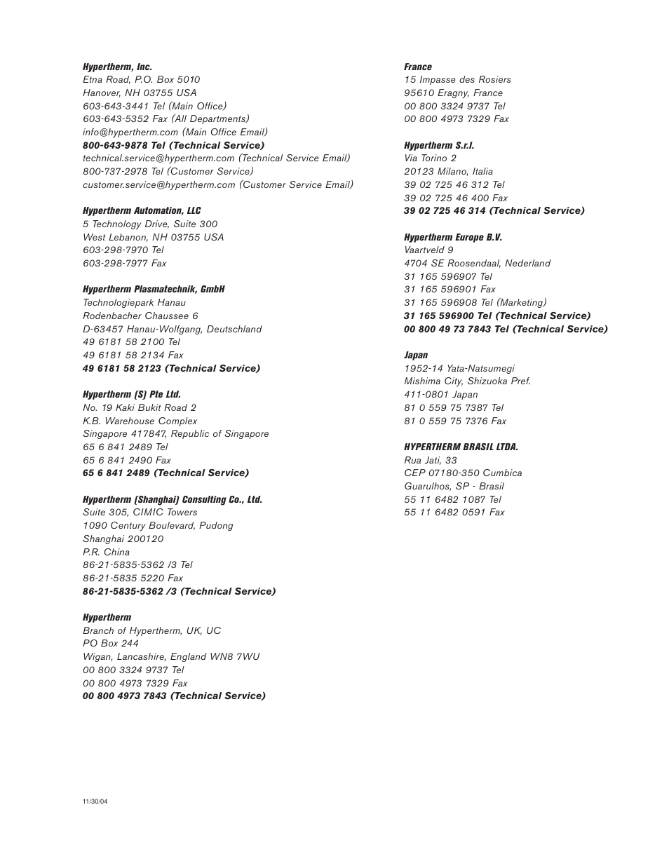 Hypertherm HT4400 HySpeed Plasma Arc Cutting System User Manual | Page 7 / 199