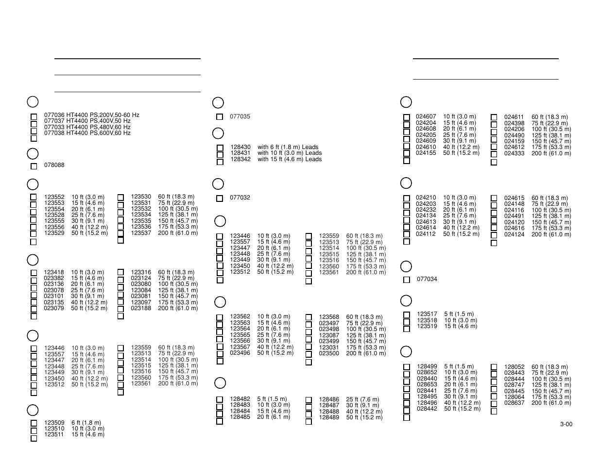 Hypertherm ht4400 order form | Hypertherm HT4400 HySpeed Product Configuration User Manual | Page 20 / 23
