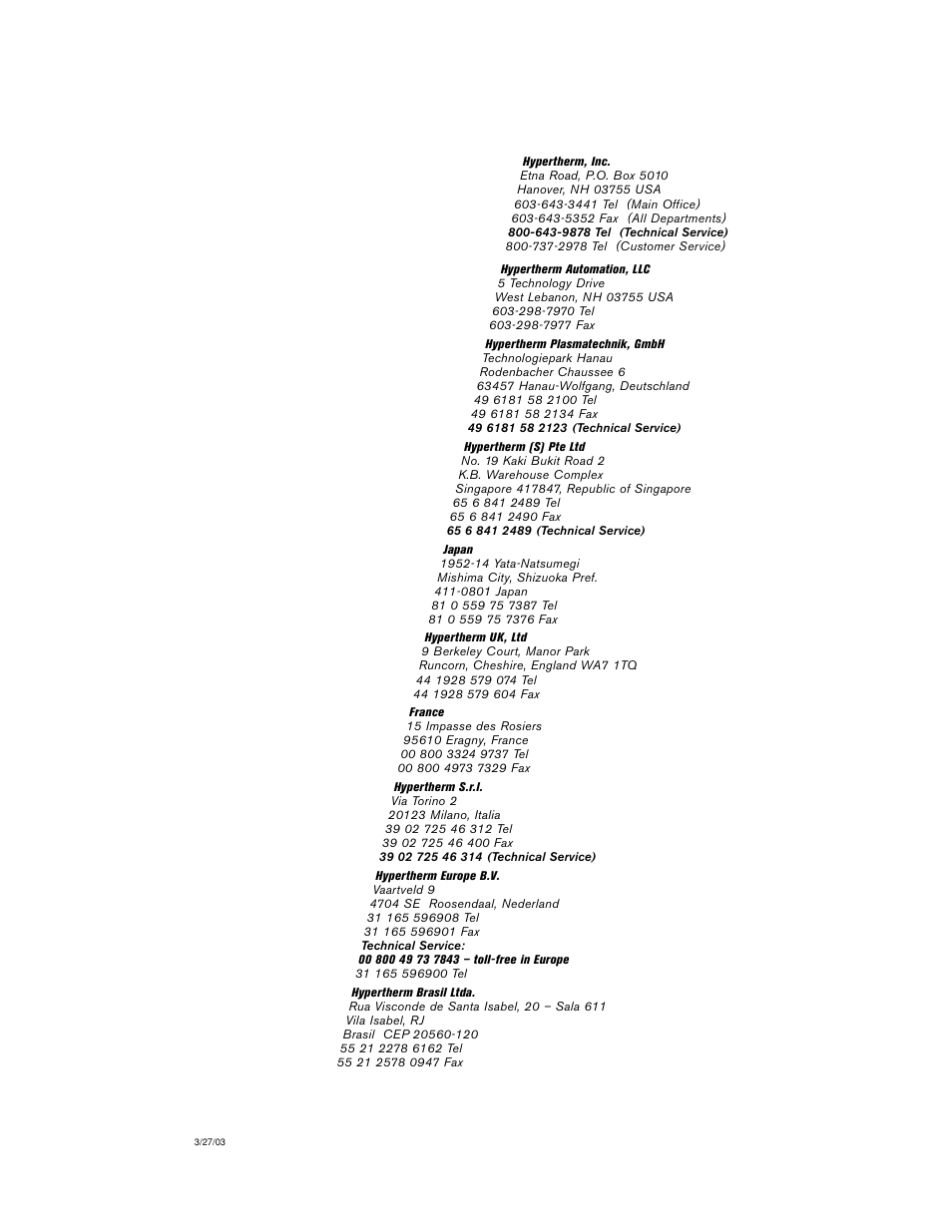 Hypertherm HT4400 HySpeed Product Configuration User Manual | Page 3 / 23