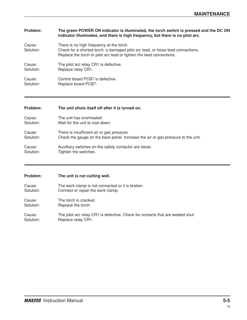 Hypertherm MAX200 Machine Torch Plasma Arc Cutting System User Manual | Page 116 / 187