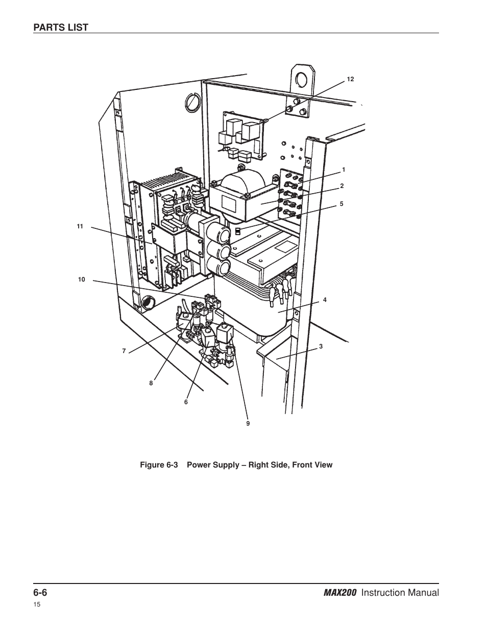 6 max200 instruction manual, Parts list | Hypertherm MAX200 Machine Torch Plasma Arc Cutting System User Manual | Page 125 / 187