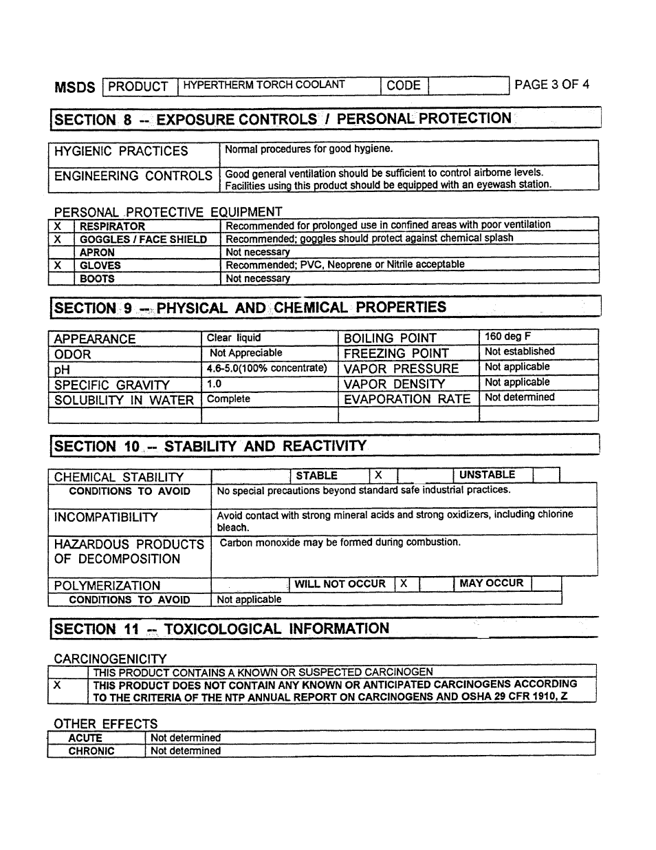 Hypertherm MAX200 Machine Torch Plasma Arc Cutting System User Manual | Page 173 / 187