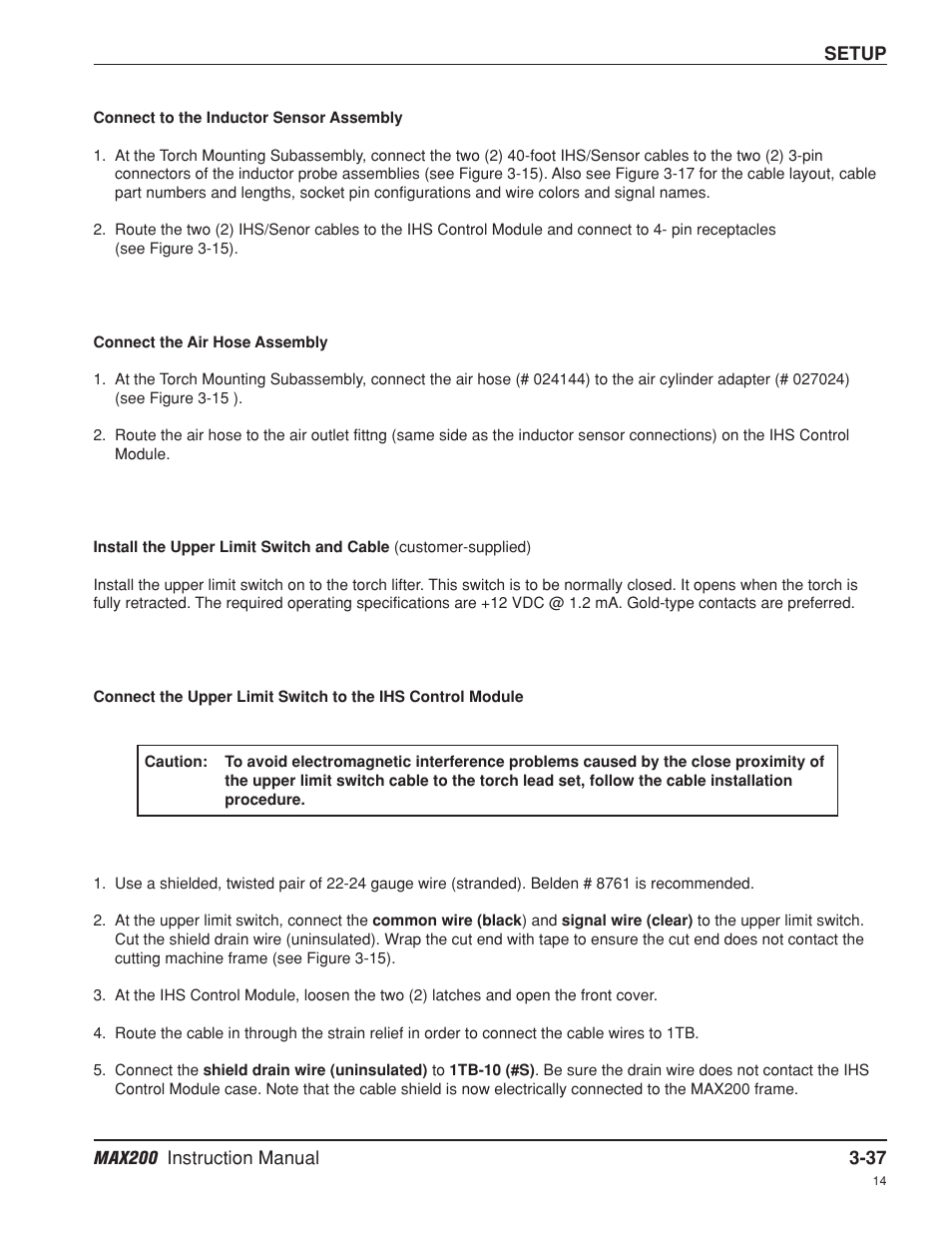 Hypertherm MAX200 Machine Torch Plasma Arc Cutting System User Manual | Page 61 / 187