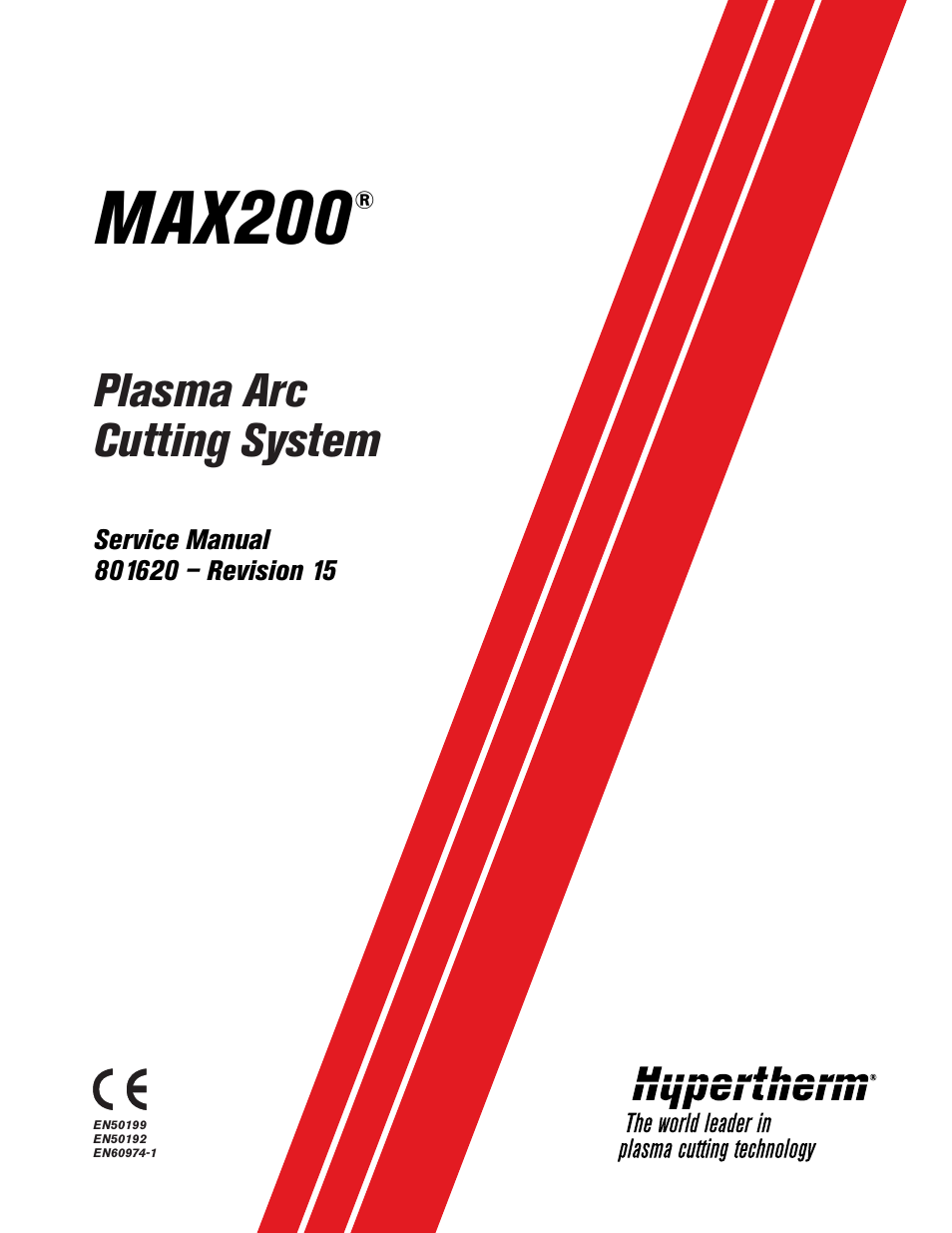 Hypertherm MAX200 Service Manual User Manual | 211 pages