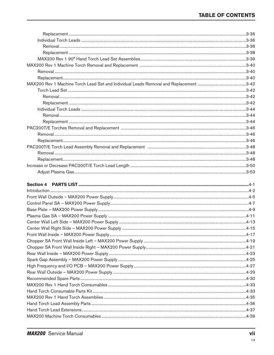 Hypertherm MAX200 Service Manual User Manual | Page 10 / 211