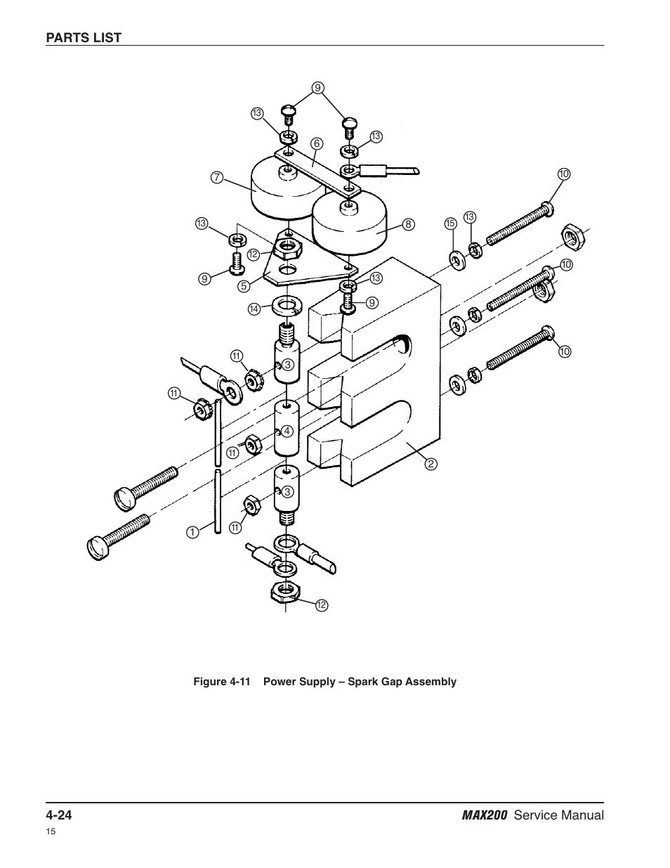 Parts list | Hypertherm MAX200 Service Manual User Manual | Page 119 / 211