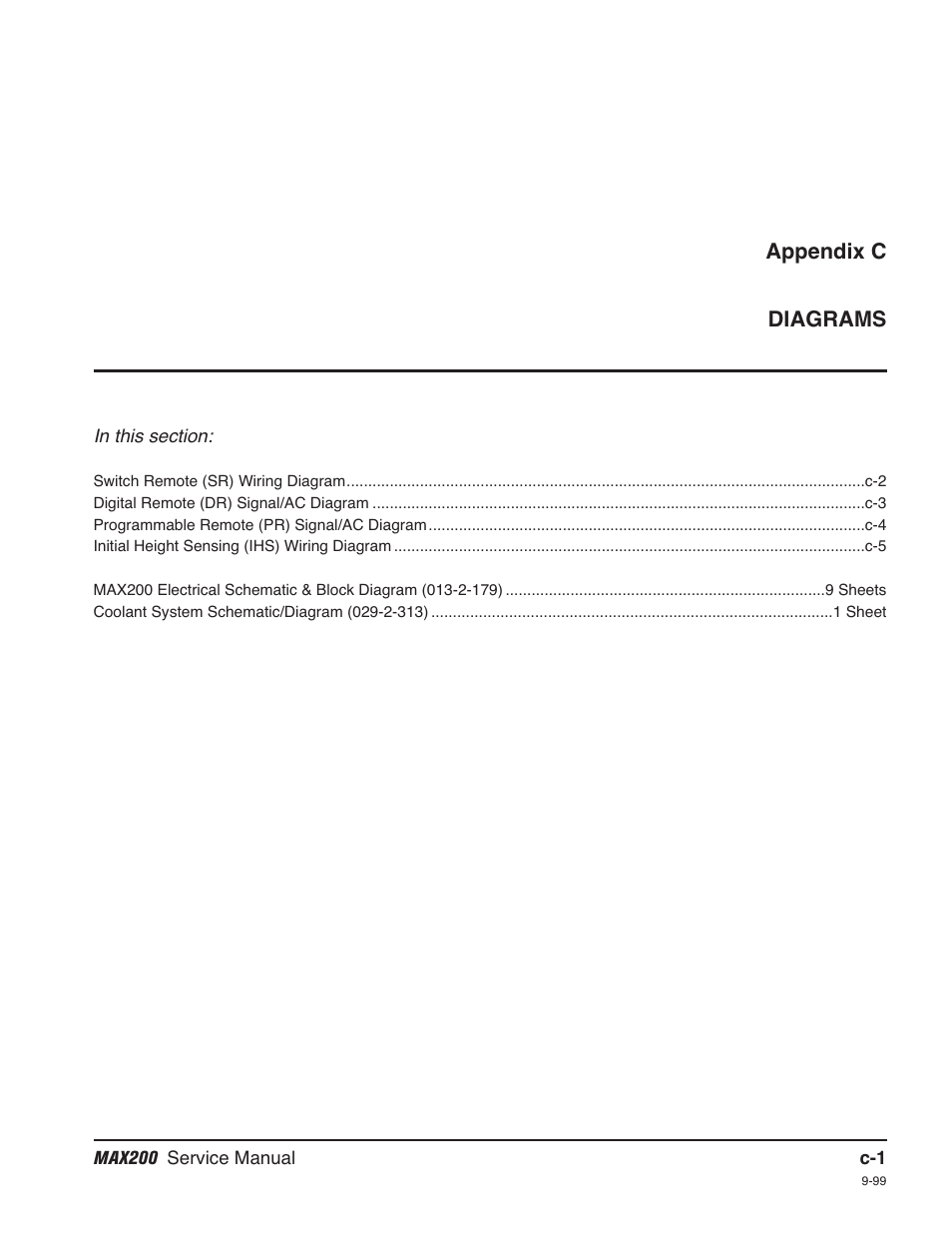 Appendix c diagrams | Hypertherm MAX200 Service Manual User Manual | Page 191 / 211