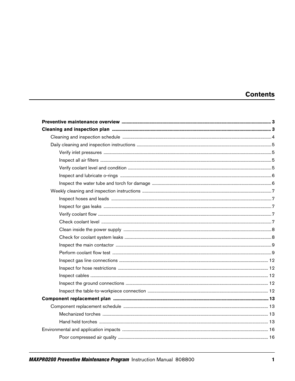 Hypertherm MAXPRO200 Preventive Maintenance Program User Manual | Page 5 / 28