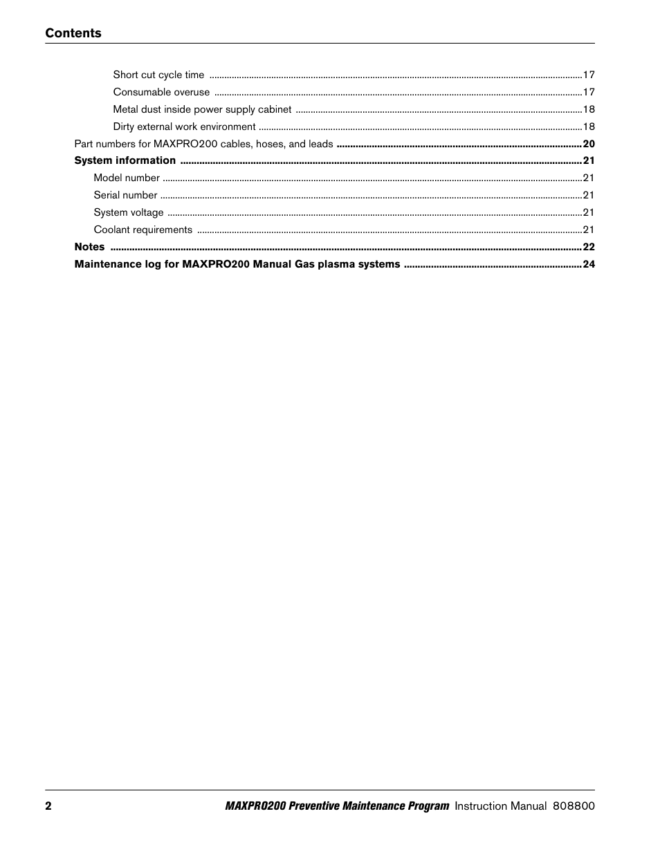 Hypertherm MAXPRO200 Preventive Maintenance Program User Manual | Page 6 / 28