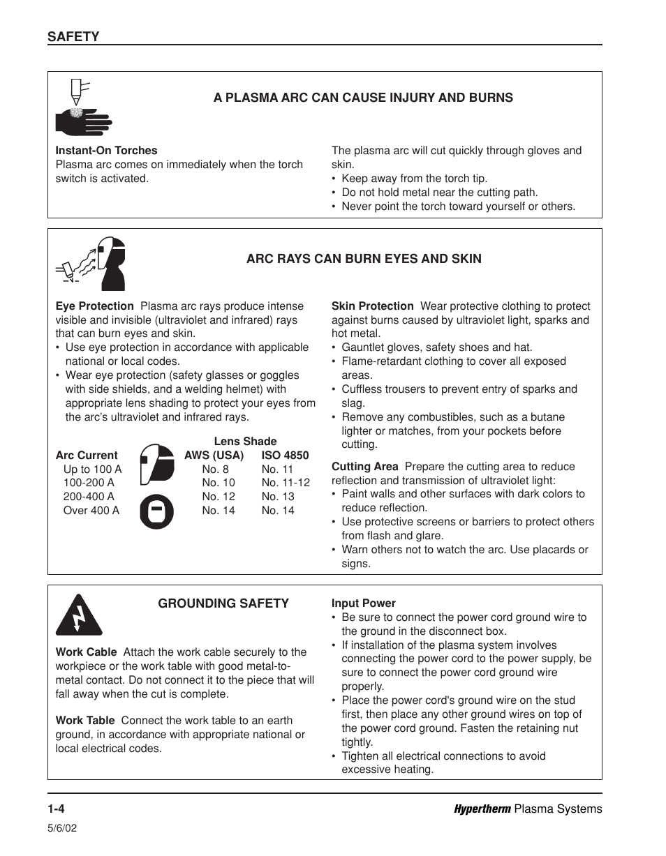 Hypertherm Powermax190c Operator Manual User Manual | Page 13 / 47