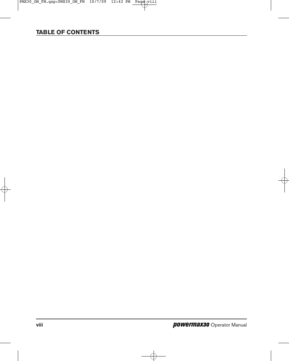 Powermax30 | Hypertherm Powermax30 Operator Manual User Manual | Page 12 / 98