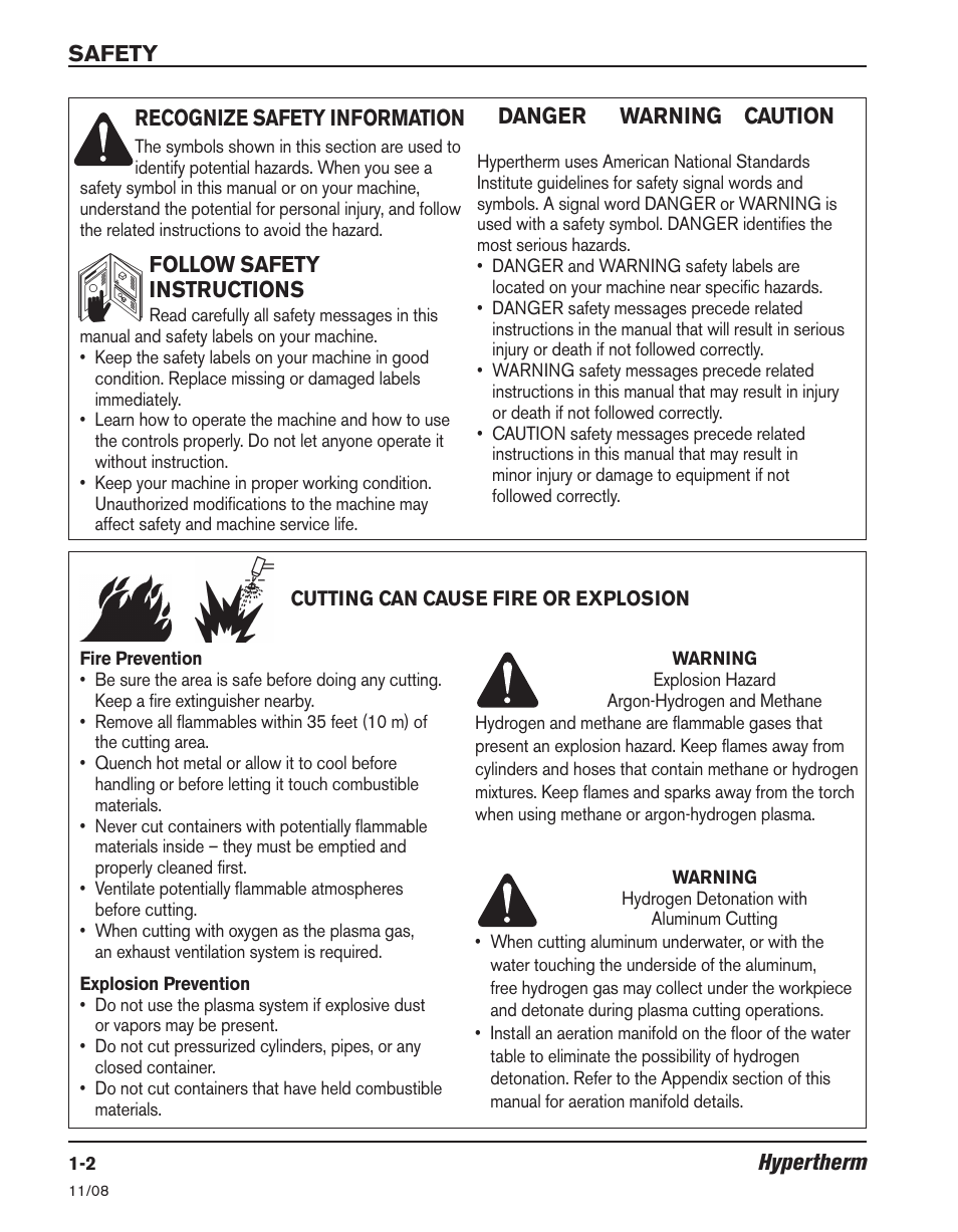 Hypertherm Powermax30 Operator Manual User Manual | Page 14 / 98