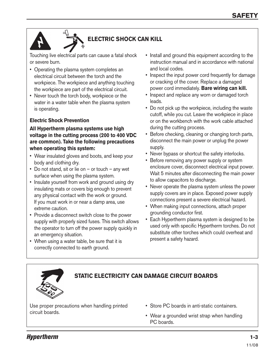 Hypertherm Powermax30 Operator Manual User Manual | Page 15 / 98