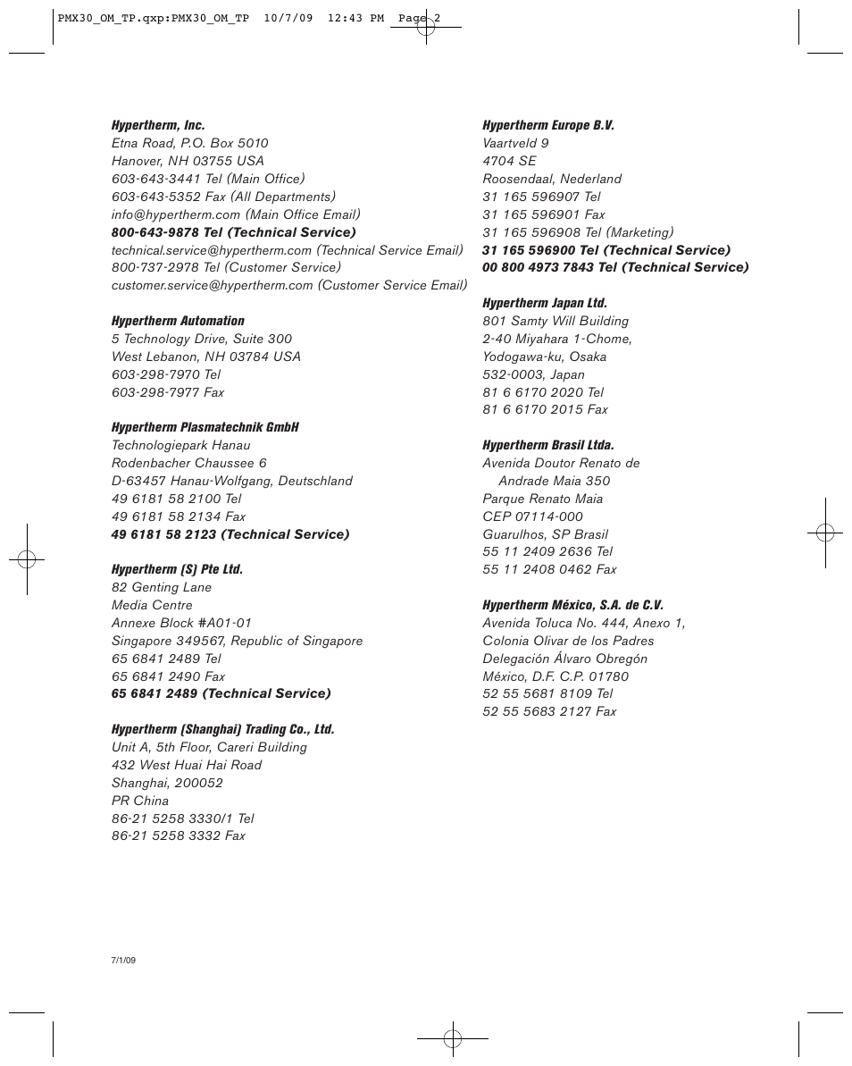 Hypertherm Powermax30 Operator Manual User Manual | Page 4 / 98