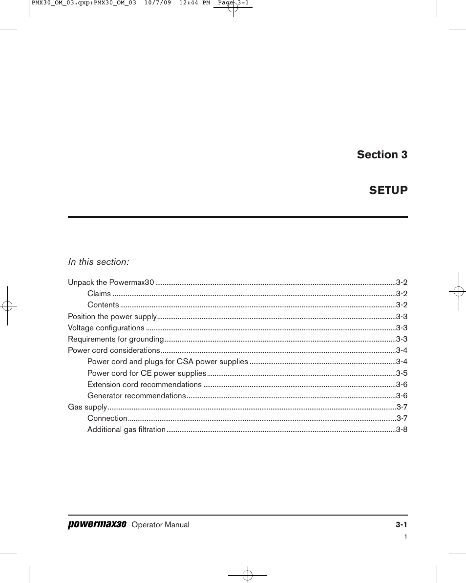 Powermax30 | Hypertherm Powermax30 Operator Manual User Manual | Page 55 / 98