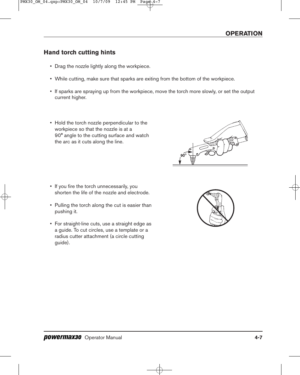 Powermax30 | Hypertherm Powermax30 Operator Manual User Manual | Page 69 / 98