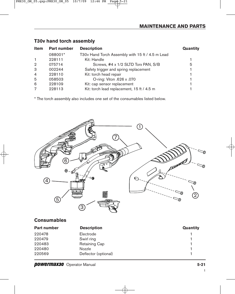 Powermax30 | Hypertherm Powermax30 Operator Manual User Manual | Page 95 / 98