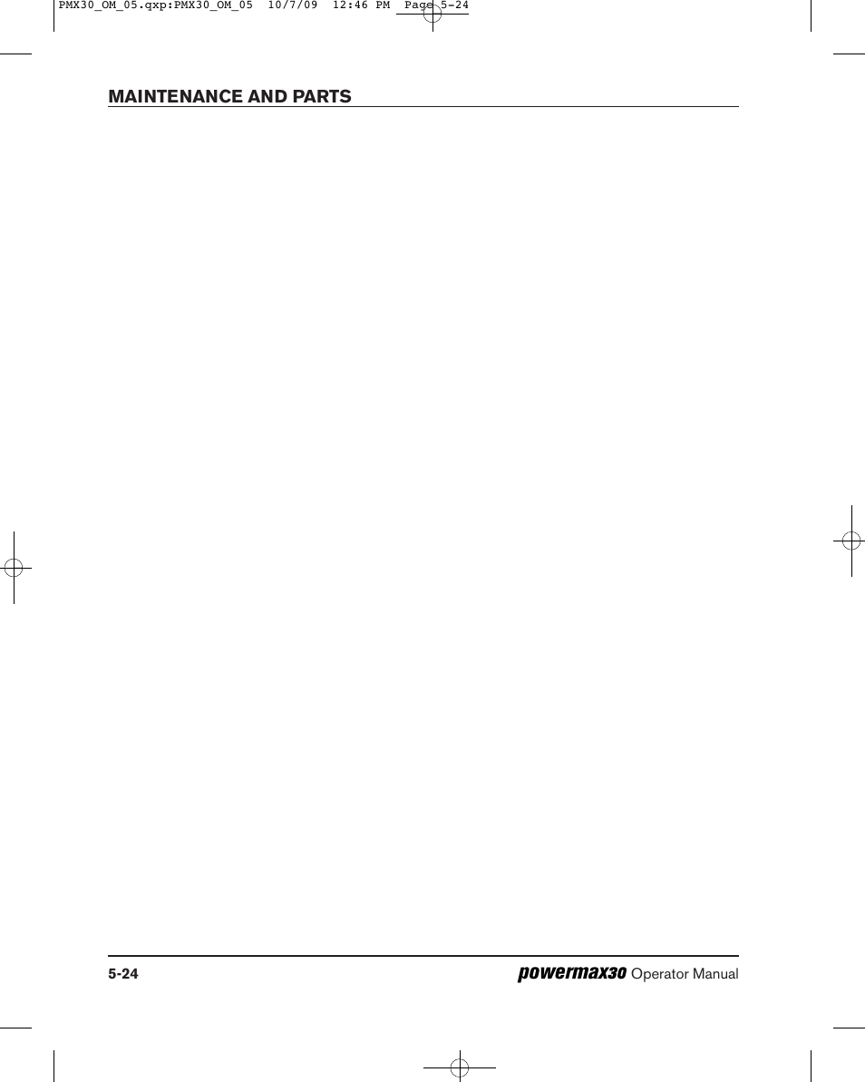 Powermax30 | Hypertherm Powermax30 Operator Manual User Manual | Page 98 / 98