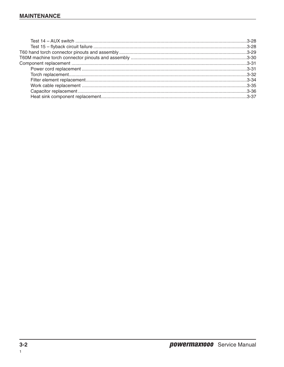 Powermax1000 | Hypertherm Powermax1000 Service Manual User Manual | Page 35 / 92