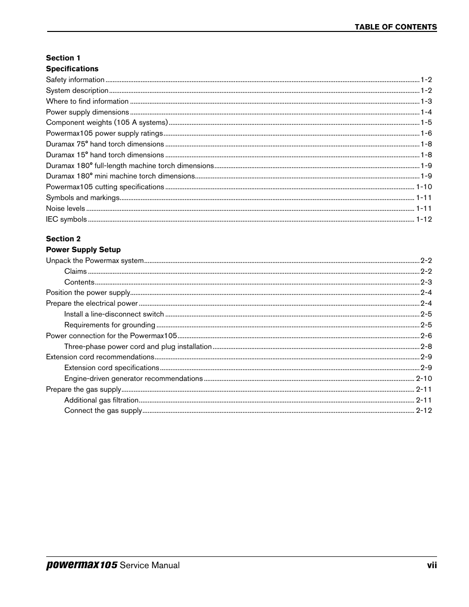 Powermax | Hypertherm Powermax105 Service Manual User Manual | Page 11 / 343