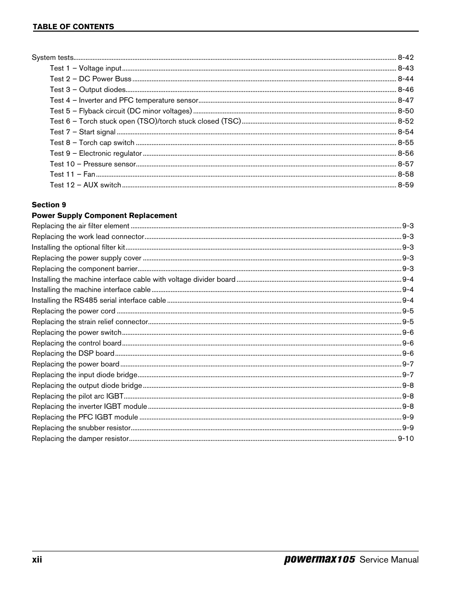 Powermax | Hypertherm Powermax105 Service Manual User Manual | Page 16 / 343