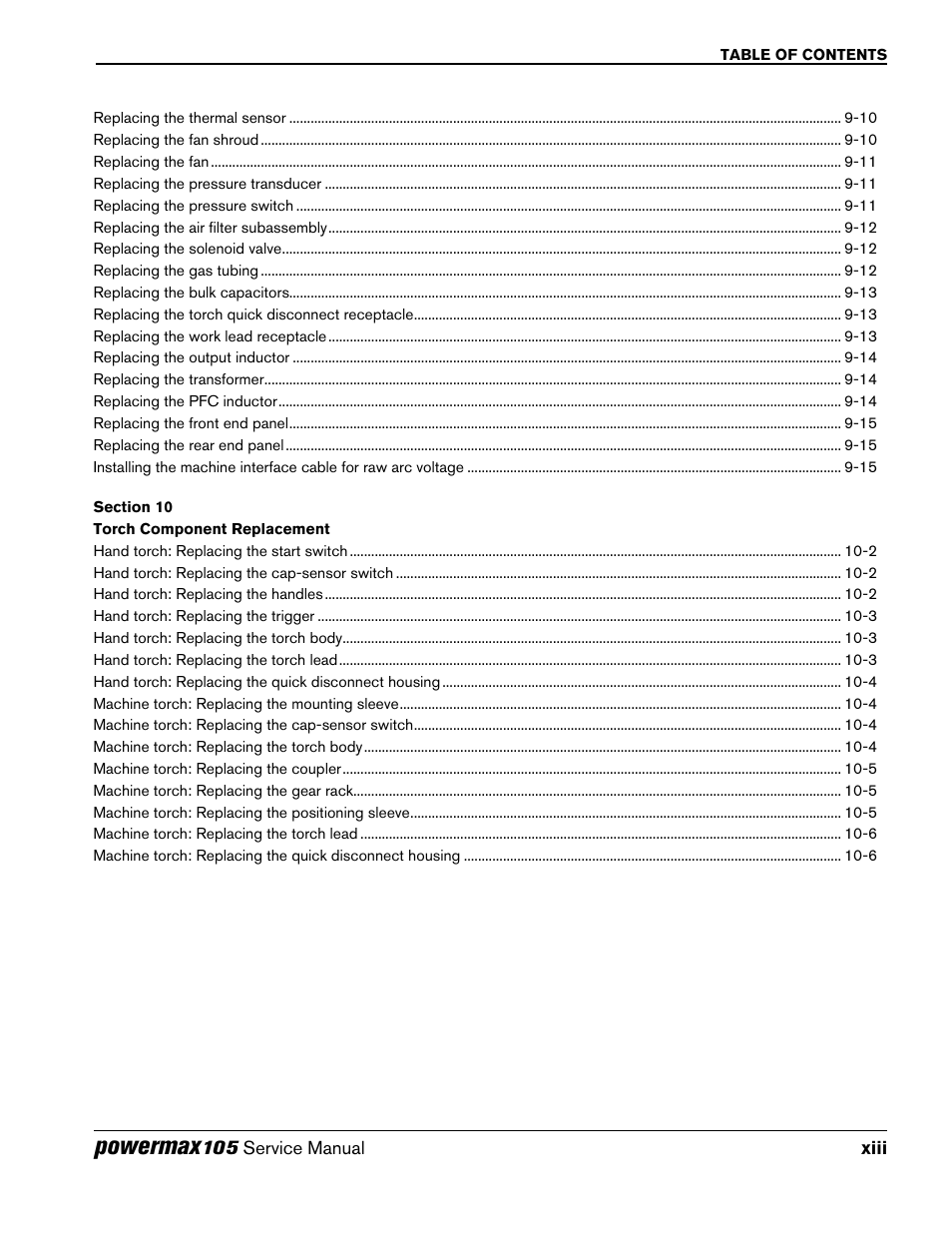 Powermax | Hypertherm Powermax105 Service Manual User Manual | Page 17 / 343