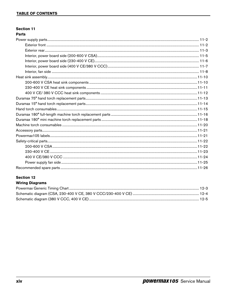 Powermax | Hypertherm Powermax105 Service Manual User Manual | Page 18 / 343
