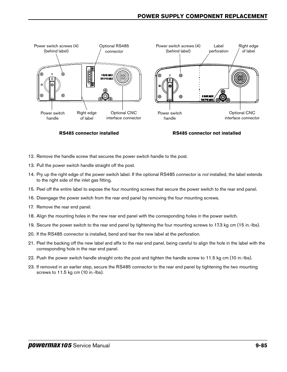 Powermax | Hypertherm Powermax105 Service Manual User Manual | Page 283 / 343