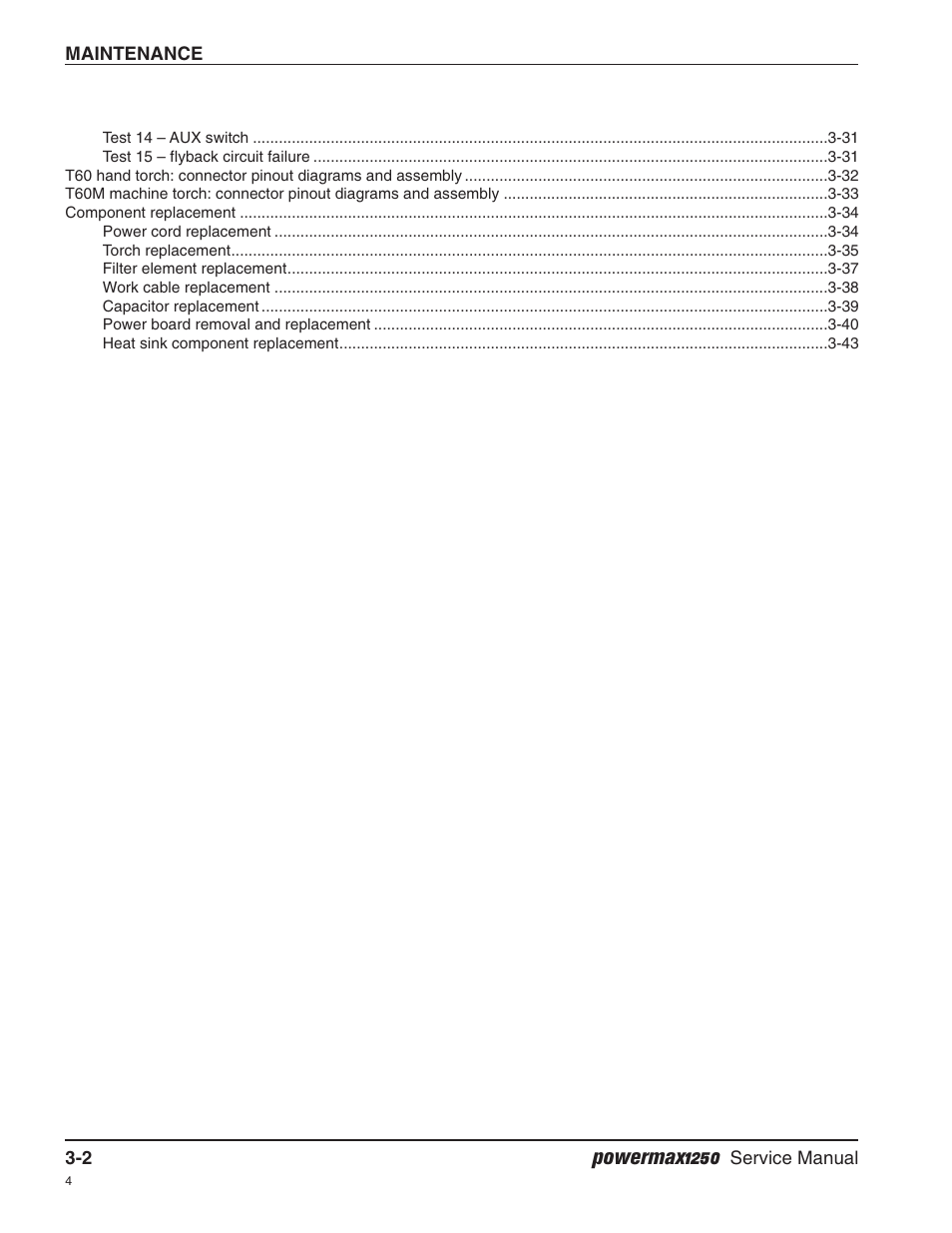 Powermax1250 | Hypertherm Powermax1250 Service Manual User Manual | Page 35 / 98